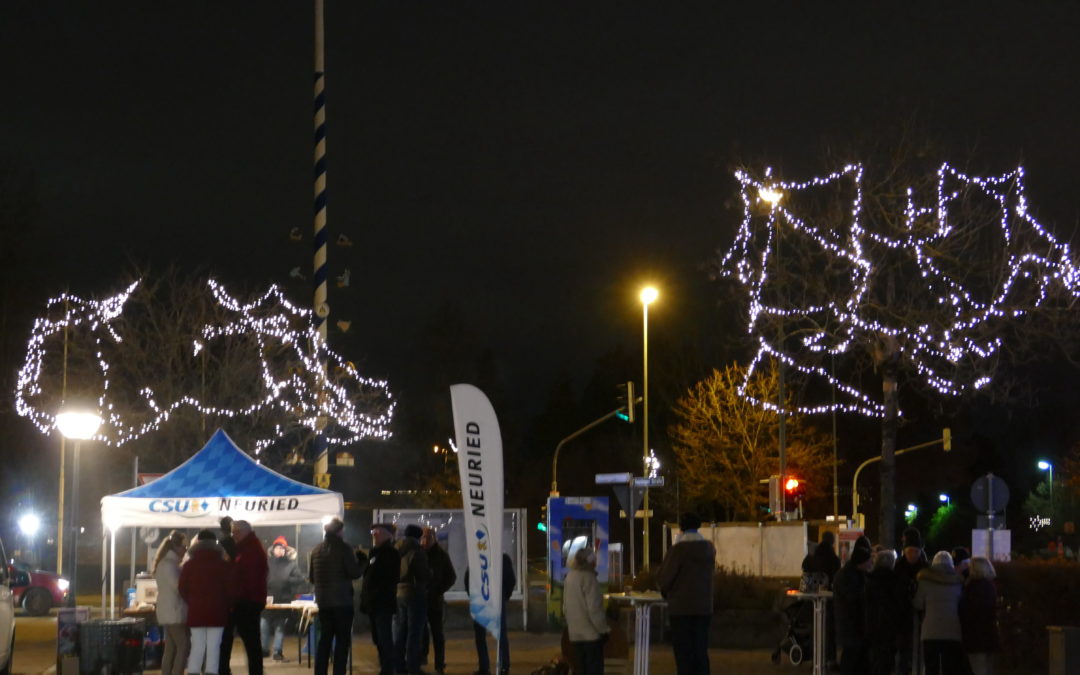 Wintergrillen auf dem Dorfplatz