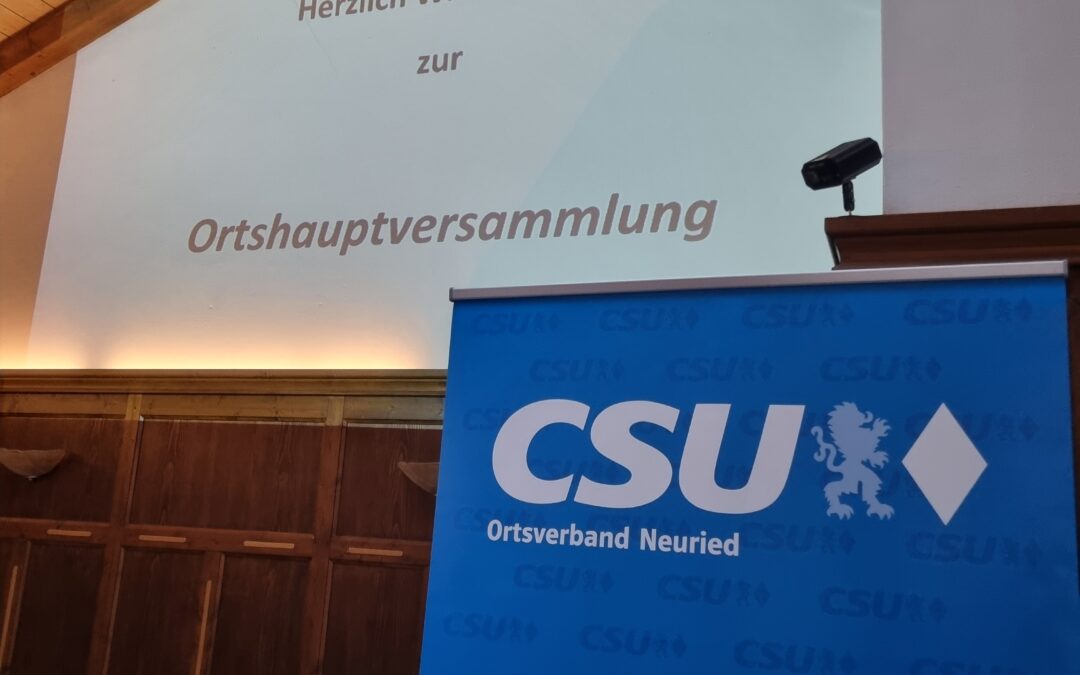 Ortshauptversammlung 2024 der CSU Neuried