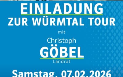 Einladung zur Würmtal-Tour mit Landrat Christoph Göbel